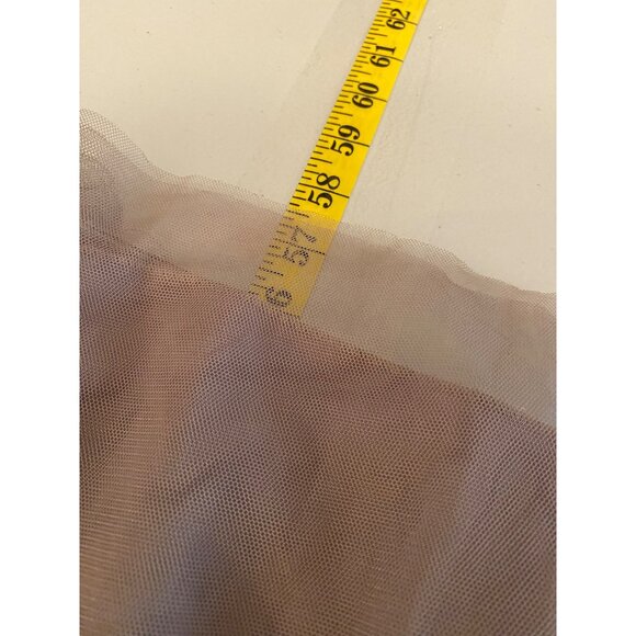 Little Mistress Formal Maxi Dress Lace & Tulle Blush Pink Size 10 - Picture 6 of 11